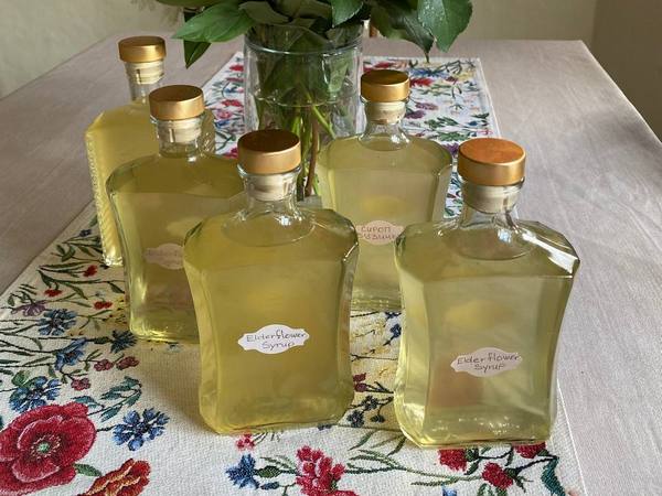 Elderflower syrup | Сироп из цветов бузины.